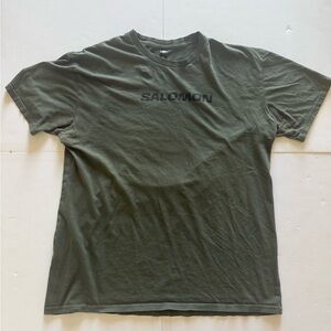 Salomon Men's Olive Short Sleeve Tee